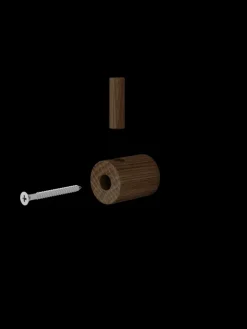 MOEBE wooden wall hook haak, Gerookt eikenhout< Haken & Hangers