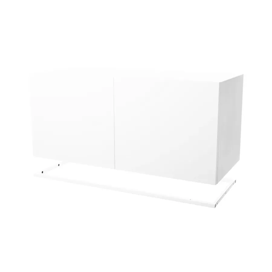 Zweed Molto 840 kastmodule, wit, incl. wit metalen frame< Kasten & Vitrines