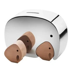 Georg Jensen Moneyphant + twins spaarpot, 12.6 cm< Kinderkamer Interieuraccessoires|Kinderkamer Interieuraccessoires