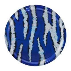 Hem Monster dienblad Medium Ø49 cm, Ultramarine blue-white< Decoratieve Accessoires|Decoratieve Dienbladen