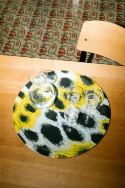 Hem Monster dienblad Medium Ø49 cm, White-yellow-black< Decoratieve Accessoires|Decoratieve Dienbladen