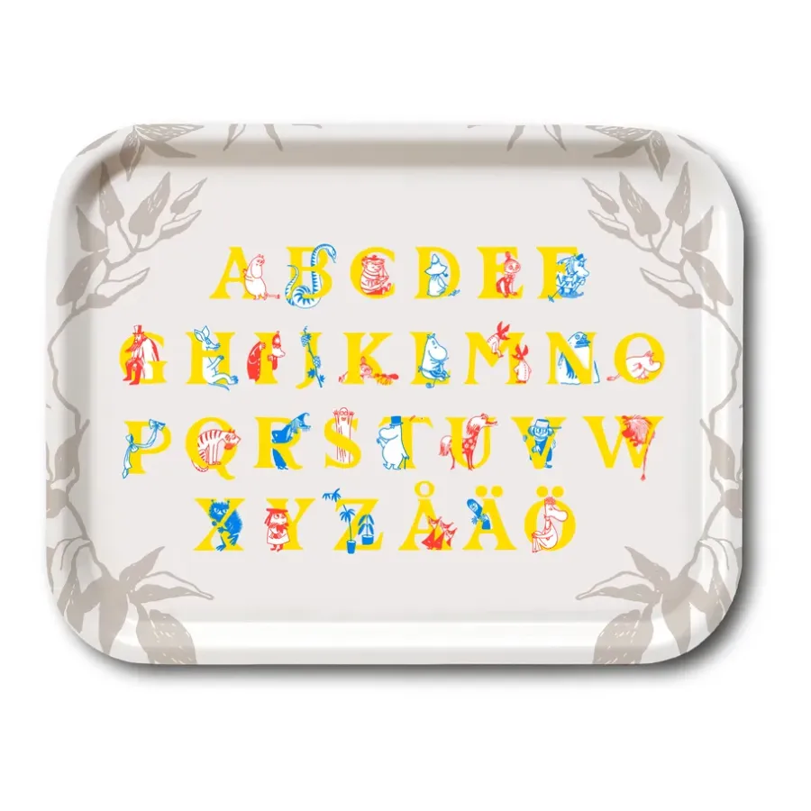 Opto Design Moomin ABC dienblad, 20x27 cm< Decoratieve Accessoires|Decoratieve Dienbladen