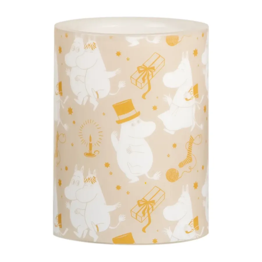 Muurla Moomin blokkaars LED 10 cm, Sparkling stars< Led-Kaarsen