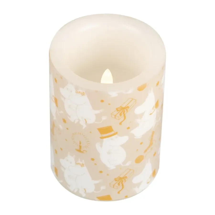 Muurla Moomin blokkaars LED 10 cm, Sparkling stars< Led-Kaarsen