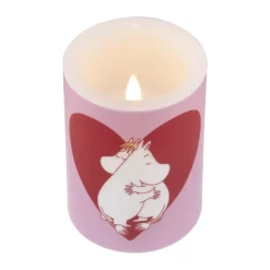 Muurla Moomin blokkaars LED 10 cm, Heart< Led-Kaarsen
