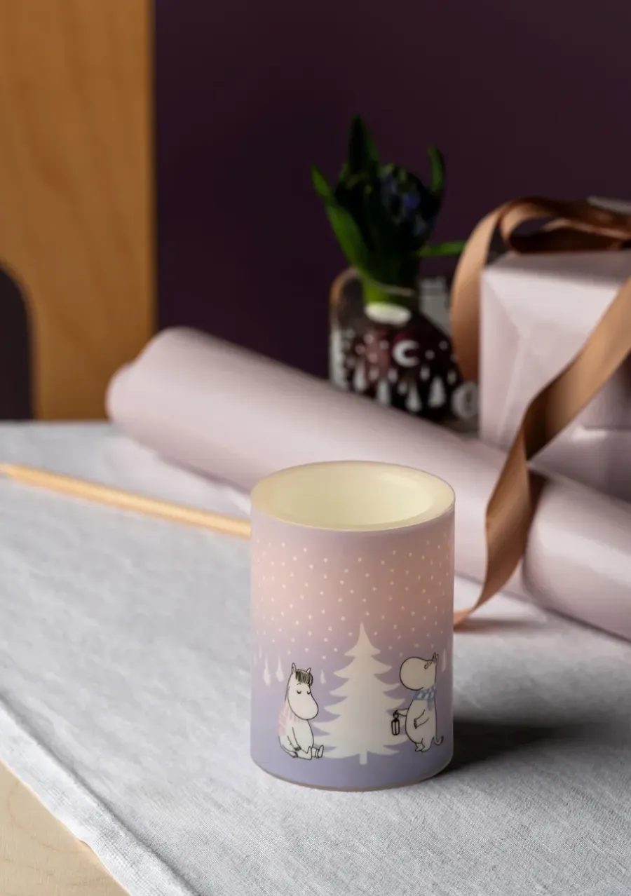 Muurla Moomin blokkaars LED 10 cm, Snowfall< Led-Kaarsen