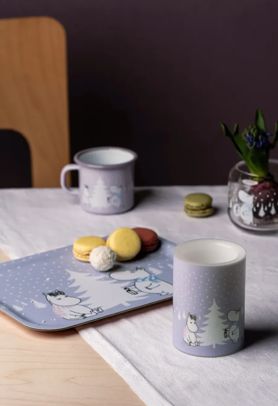 Muurla Moomin blokkaars LED 10 cm, Snowfall< Led-Kaarsen