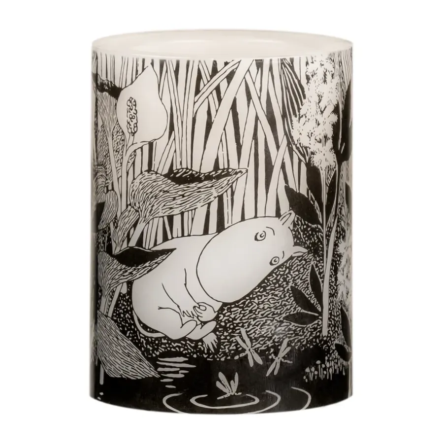 Muurla Moomin blokkaars LED 10 cm, The pond< Led-Kaarsen