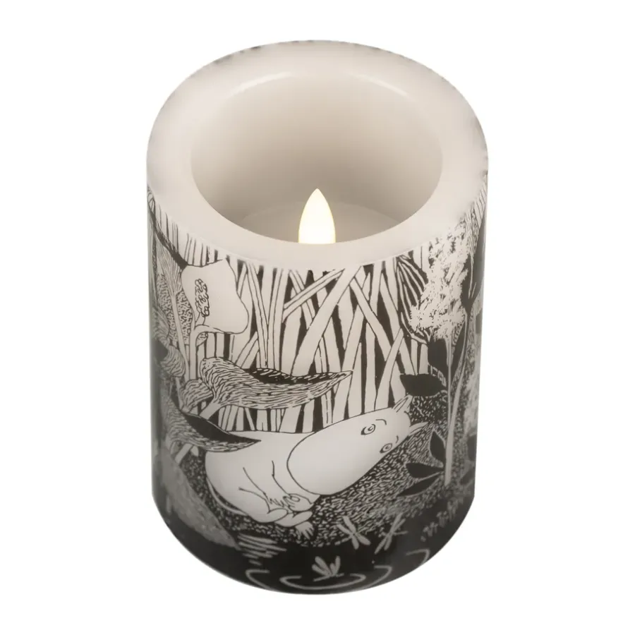 Muurla Moomin blokkaars LED 10 cm, The pond< Led-Kaarsen