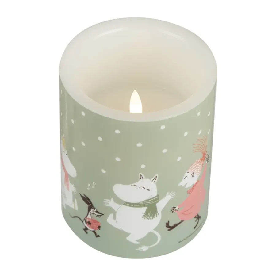 Muurla Moomin blokkaars LED 12,5 cm, Festive spirits< Led-Kaarsen
