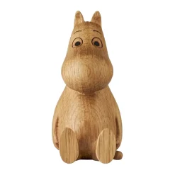 Dsignhouse x Moomin Moomin houten decoratie Moomin 10 cm, EIK (FSC)< Houten Beelden