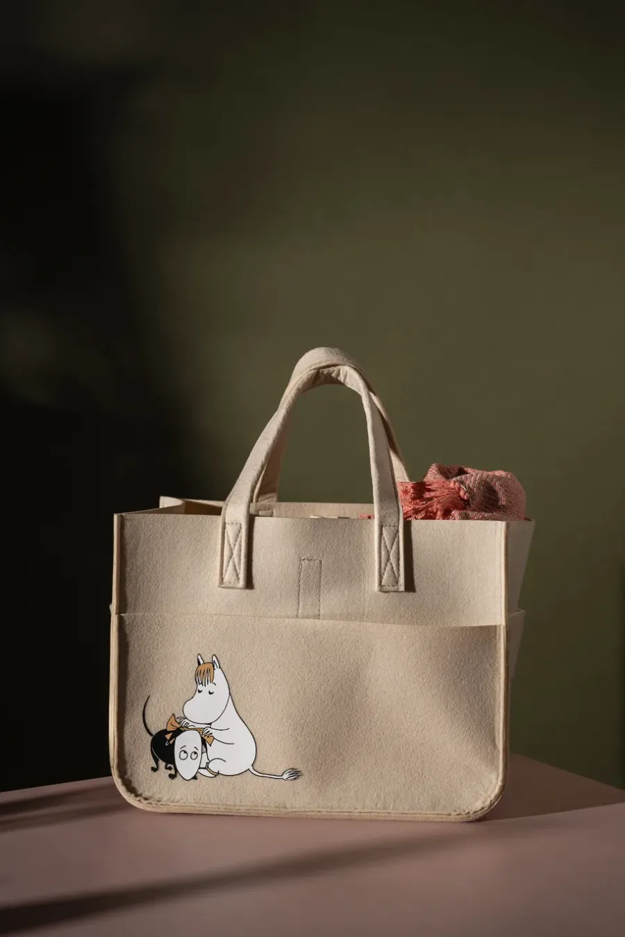 Muurla Moomin pets opbergmand 25x40 cm, Beige< Dozen & Boxen