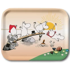 Opto Design Moomin Sommar Kvällsdopp dienblad, 27x20 cm< Decoratieve Accessoires|Decoratieve Dienbladen
