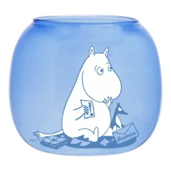 Muurla Moomin waxinelichtjeshouder/kom Ø9 cm, Blue< Kaarsenhouders & Kaarsenborden