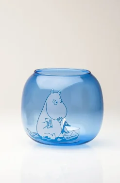Muurla Moomin waxinelichtjeshouder/kom Ø9 cm, Blue< Kaarsenhouders & Kaarsenborden