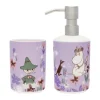 Moomin Arabia Moomin zeepdispenser en tandenborstelhouder, Bloementuin< Tandenborstelhouders