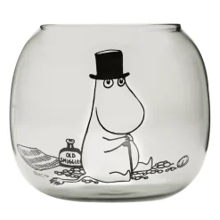 Muurla Moominpapa waxinelichtjeshouder 9,5 cm, Grijs< Kaarsenhouders & Kaarsenborden