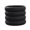 DBKD Mud bloempot zwart, middel - Ø 14 cm.< Bloempotten
