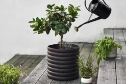 DBKD Mud bloempot zwart, XL, Ø 27 cm< Bloempotten