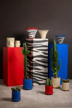 Byon Muddy pot S Ø17,5 cm, Blauw< Bloempotten