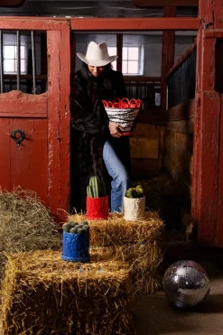 Byon Muddy pot S Ø17,5 cm, Rood< Bloempotten