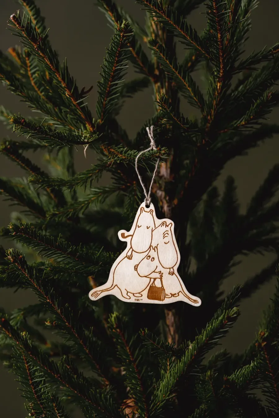 Muurla Mumin 80 decoratiehanger, Beige< Kerstdecoraties