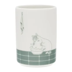 Moomin Arabia Mumin tandenborstelhouder, Badtijd groen-wit< Tandenborstelhouders