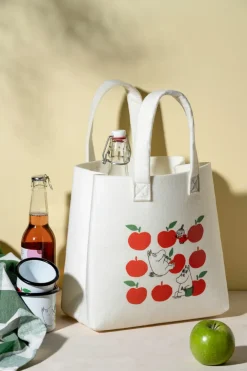 Muurla Mumin Tote Bag tas 25x25 cm, Joyfull Apples< Opbergmanden