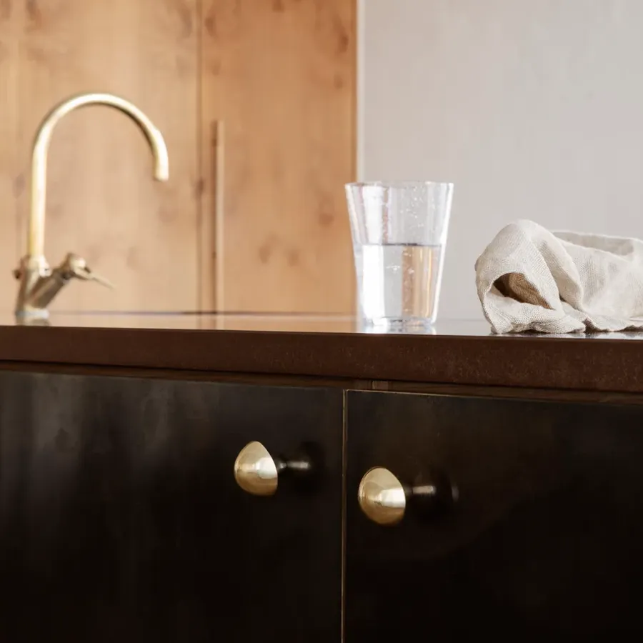 Ferm Living Mushroom haak, Messing< Haken & Hangers