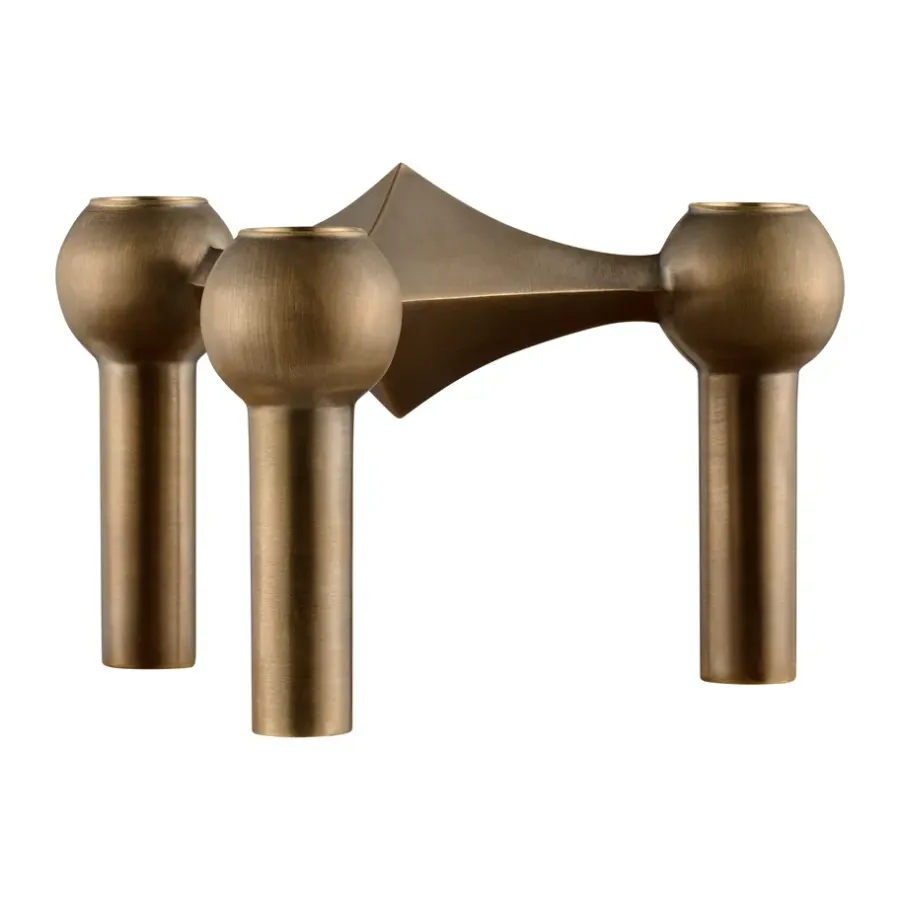 STOFF Nagel kandelaar, Bronzed brass< Kandelaars