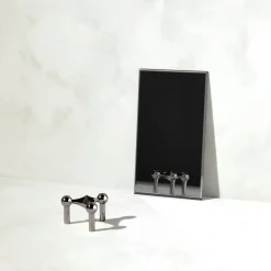 STOFF Nagel kandelaar, Zwart chroom< Kandelaars