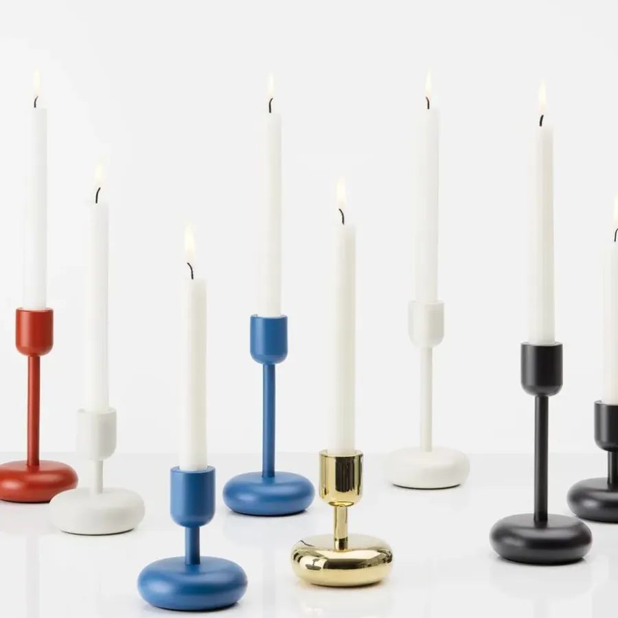 Iittala Nappula kandelaar donkergrijs, groot - 18,3 cm< Kandelaars