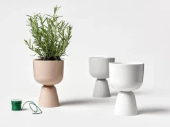Iittala Nappula pot Ø12,5 cm h19 cm, Beige< Bloempotten