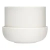 Iittala Nappula pot met schotel Ø17 cm h13 cm, Wit< Bloempotten