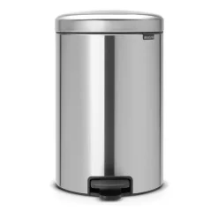 Brabantia New Icon pedaalemmer 20 liter, Matt steel fingerprint proof< Pedaalemmers