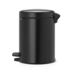 Brabantia New Icon pedaalemmer 5 liter, mat zwart< Pedaalemmers