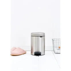 Brabantia New Icon pedaalemmer 3 liter, Matt steel fingerprint proof< Pedaalemmers