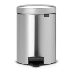 Brabantia New Icon pedaalemmer 5 liter, Matt steel fingerprint proof< Pedaalemmers
