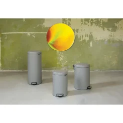 Brabantia New Icon pedaalemmer 30 liter, Mineral concrete grey< Pedaalemmers