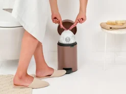 Brabantia New Icon pedaalemmer 3 liter, Satin Taupe< Pedaalemmers