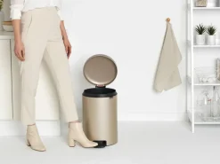 Brabantia New Icon pedaalemmer 20 liter, Metallic Gold< Pedaalemmers