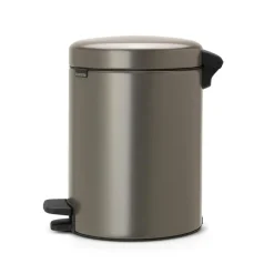 Brabantia New Icon pedaalemmer 5 liter, platina< Pedaalemmers