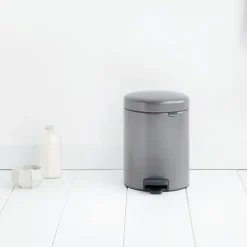 Brabantia New Icon pedaalemmer 5 liter, platina< Pedaalemmers
