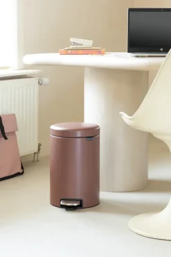 Brabantia New Icon pedaalemmer 12 liter, Satin Taupe< Pedaalemmers