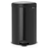 Brabantia New Icon pedaalemmer 20 liter, mat zwart< Pedaalemmers