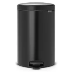 Brabantia New Icon pedaalemmer 20 liter, mat zwart< Pedaalemmers