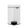 Brabantia New Icon pedaalemmer 3 liter, wit< Pedaalemmers