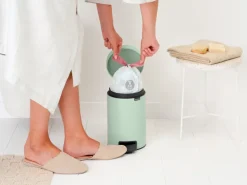 Brabantia New Icon pedaalemmer 3 liter, Jade Green< Pedaalemmers