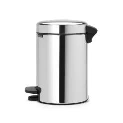 Brabantia New Icon pedaalemmer 3 liter, glanzend staal< Pedaalemmers
