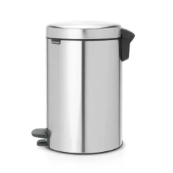 Brabantia New Icon pedaalemmer 12 liter, mat staal (vingerafdruk bestendig)< Pedaalemmers